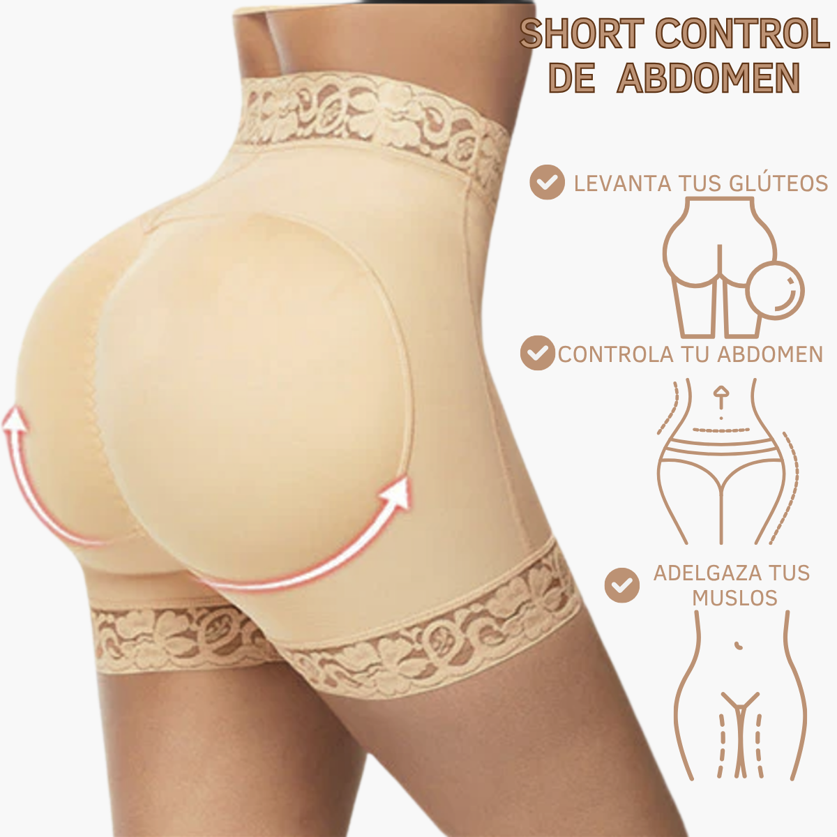 Levanta tus glúteos con short levantacola