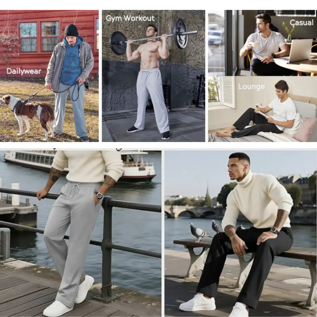 Jogger bota recta para hombre:Estilo, comodidad y libertad en cada movimiento.