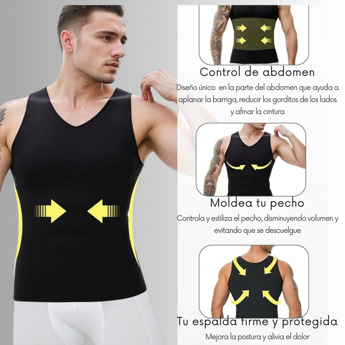 Camisilla de compresión:control firme y comodidad total