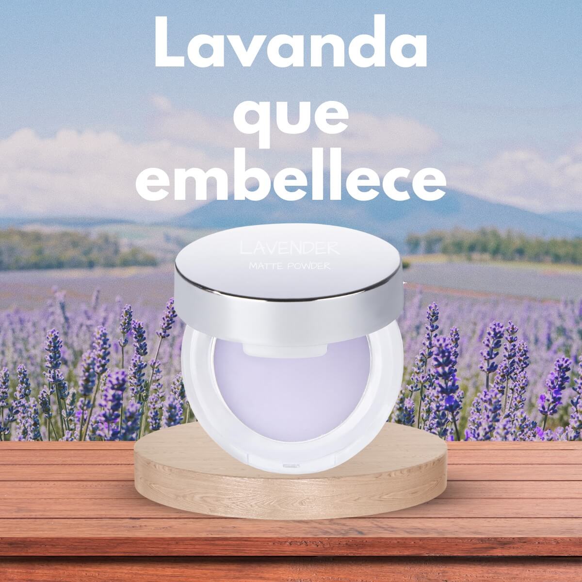 Polvo Mate Lavanda: Adiós Brillo, Hola Tez Perfecta