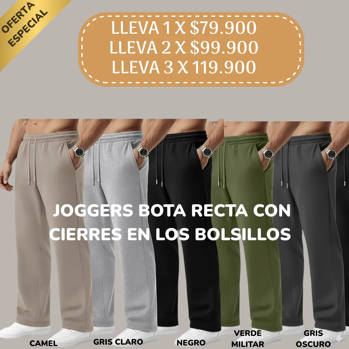 Jogger bota recta para hombre:Estilo, comodidad y libertad en cada movimiento.