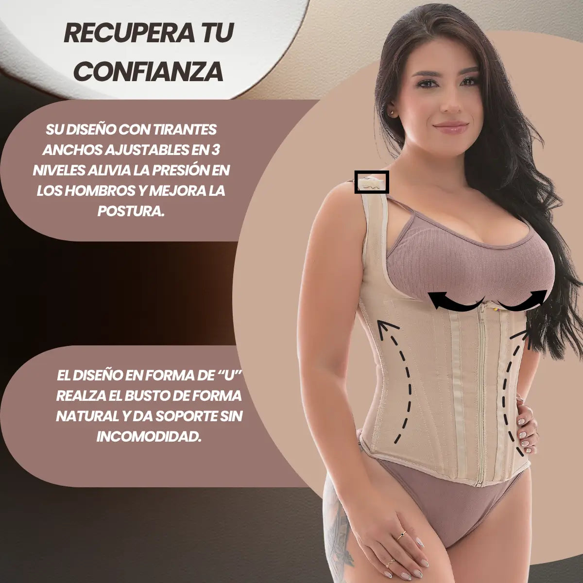 Chaleco Corset 9 Varillas