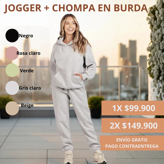 Conjunto Jogger + Chompa: Estilo, confort y actitud en un solo look