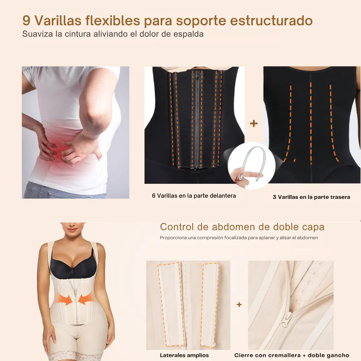 Chaleco Corset 9 Varillas