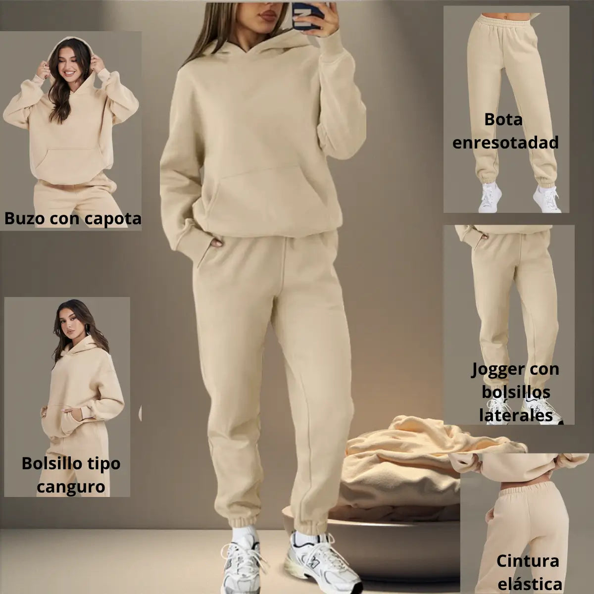 Conjunto Jogger + Chompa: Estilo, confort y actitud en un solo look