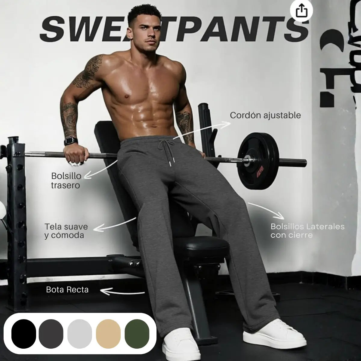 Jogger bota recta para hombre:Estilo, comodidad y libertad en cada movimiento.