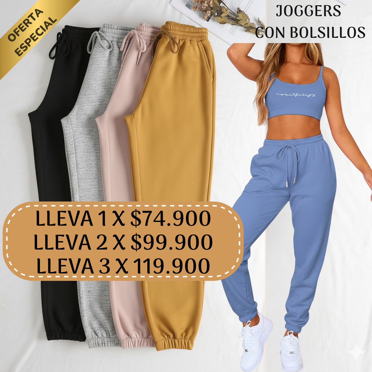Jogger con bolsillos: Comodidad y estilo que te acompañan