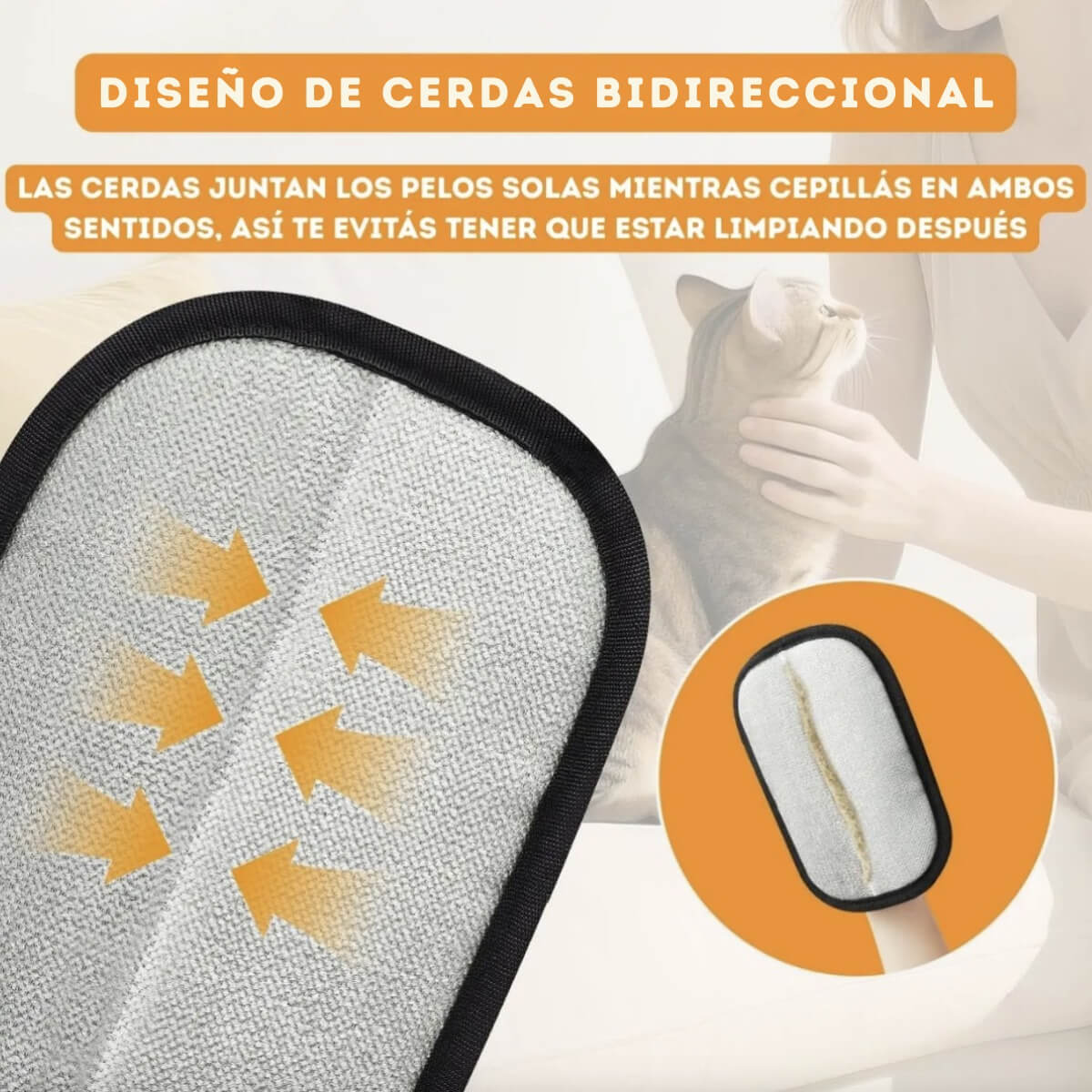 "Dile adiós a los pelos de mascota en segundos con el Guante Electroestático"
