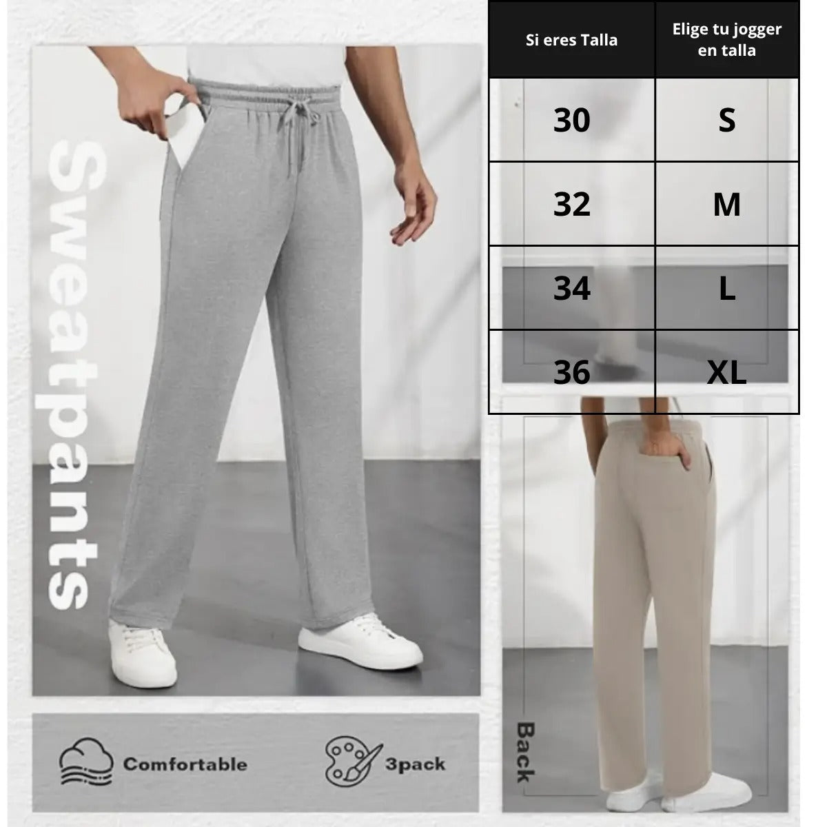 Jogger bota recta para hombre:Estilo, comodidad y libertad en cada movimiento.