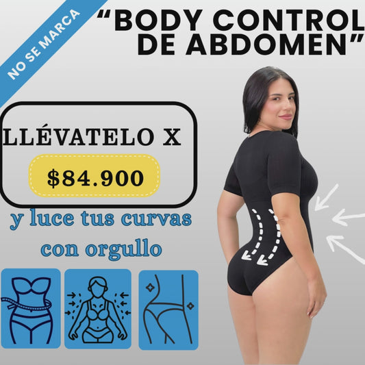 ¡Transforma tu figura con el Body de Compresión Manga Corta!